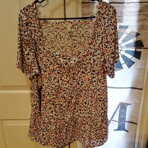 Cato Women's Multicolor Polka Dot Blouse